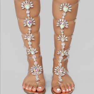 Queen Status Flat Sandal - Rose Gold